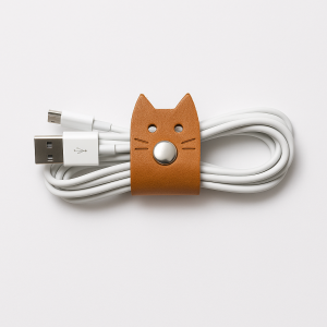 Leather Cable Tidy.  Cat or Dog